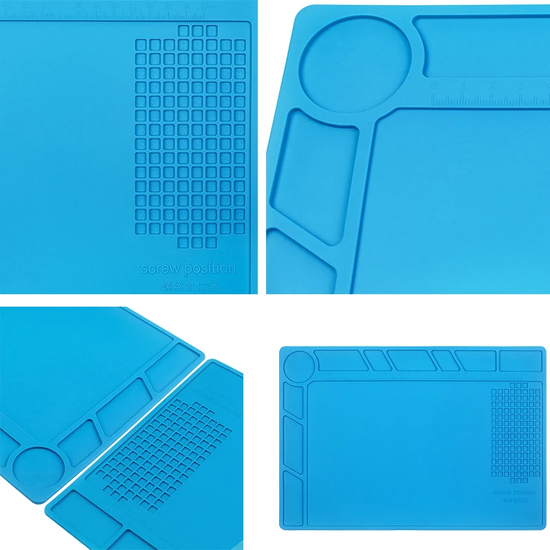 3MM Thick Anti-Static Heat Insulation Working Pad Heat Resistant Silicone Soldering Mat Maintenance Silicone Insulation Pad