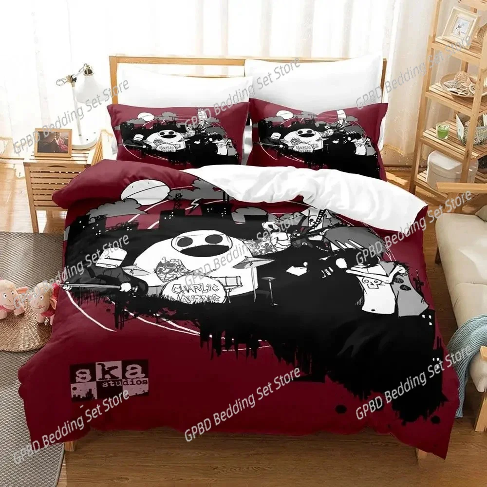 

3d Print Game Charlie Murder Bedding Set Single Twin Full Queen King Size Bed Set Adult Kid Bedroom Duvetcover Sets Home Textile