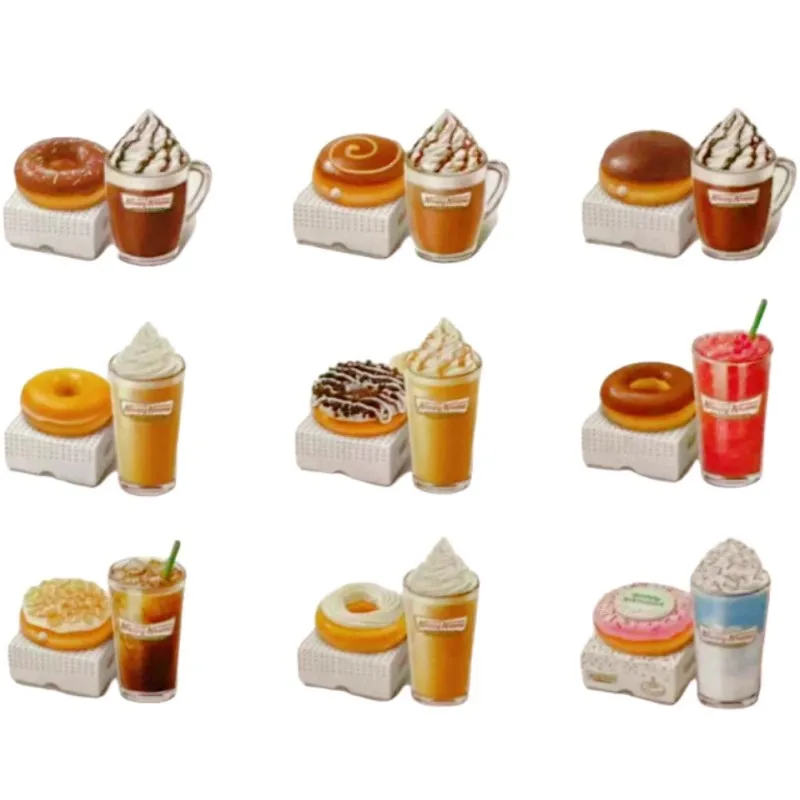 الأصلي زورو دونات كرات سلسلة صندوق أعمى صندوق غامض لتقوم بها بنفسك القهوة شرب الشكل اللعب منزل لعبة ديكور جمع ألعاب أطفال الهدايا