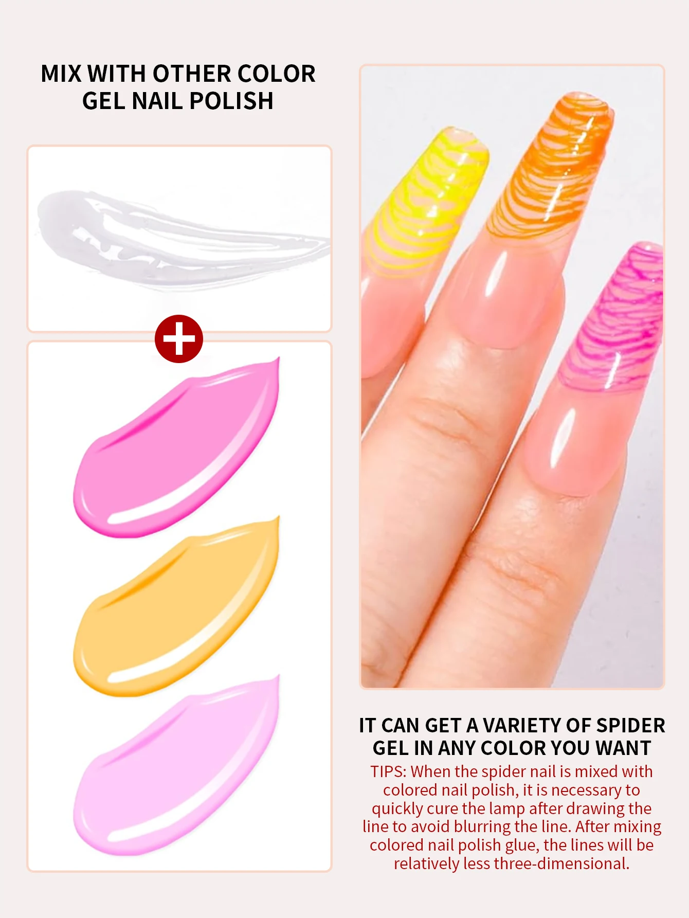 RSNAIL 5g 와이어 드로잉 젤 매니큐어 투명 반고체 스파이더 와이어 젤 네일 아트 디자인 UV 페인팅 라이너 젤 바니시 네일