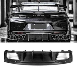 For Chevrolet Camaro 2017-2020 Real Carbon Fiber Rear Car Bumper Diffuser Trunk Wing Spoiler Side Skirts Body Kit