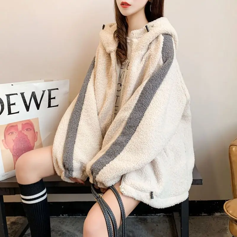 

Толстовки с капюшоном и графическим рисунком, топы Y2K, женские топы средней длины с надписью, контрастная одинаковая домашняя одежда из французского махрового жаккарда с рваной подкладкой