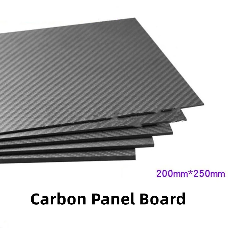 

1 Pcs 200x250mm 3K High Hardness Carbon Fiber sheets Pure Carbon Panel Board 0.5mm-5mm Thickness Carbon Fiber Model Material