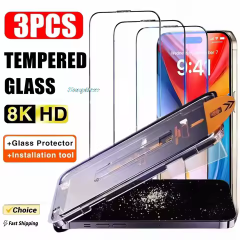 3PCS Dust Free Installation Screen Protector for Samsung S23 S22 S24 S25 Ultra A56 A55 A54 A53 A36 A35 A34 A33 A26 A25 A16 A15