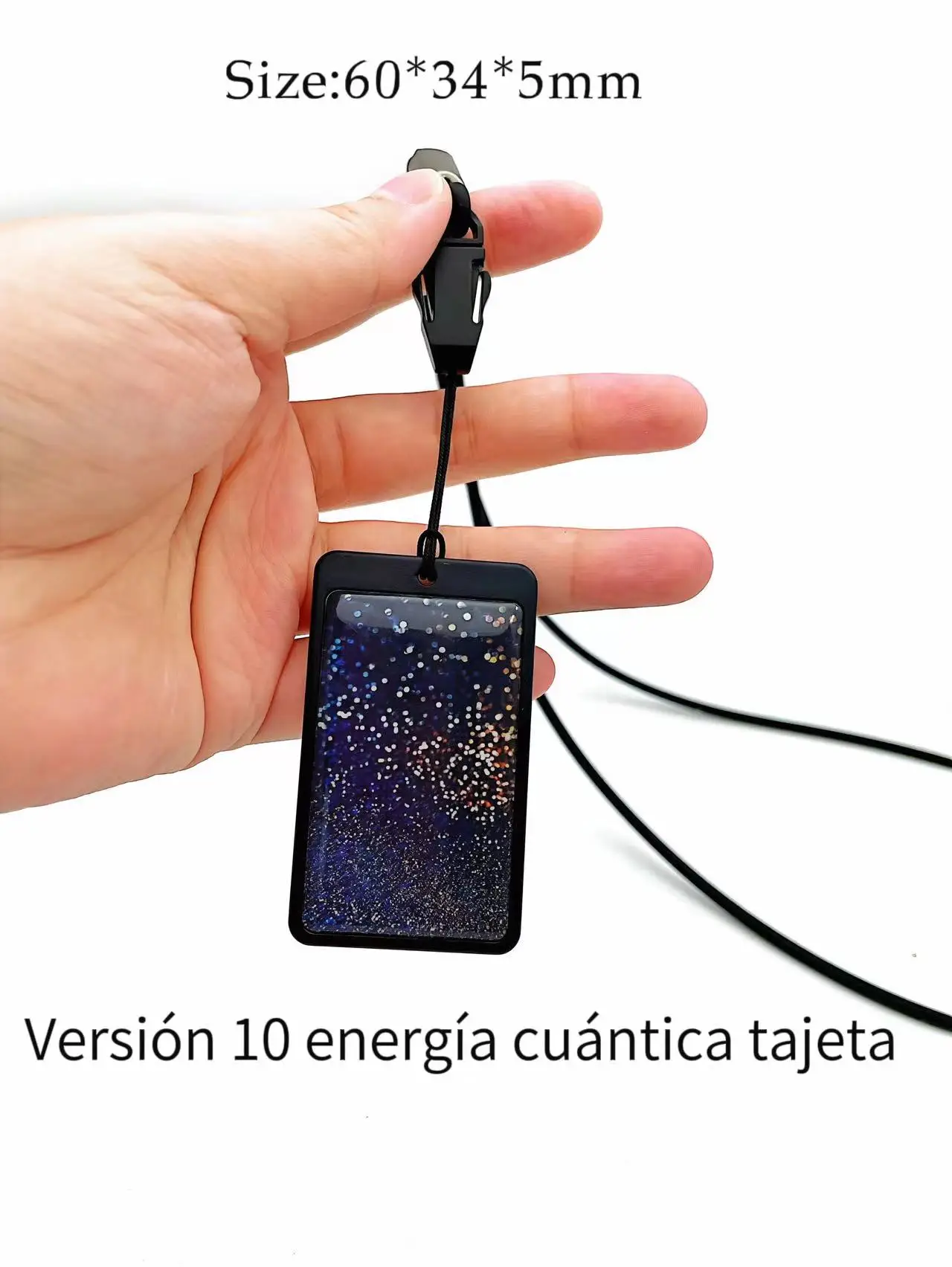 1pc V10 New Arrival Iones Tarjeta cuantica V9.0 Card With ionized Rope Necklace Chain Nume Card