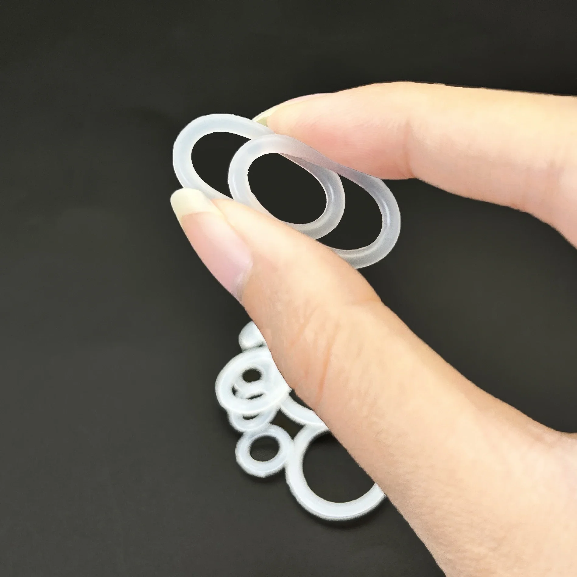 225Pcs Food grade CS 1.9mm/2.4mm OD 6mm~20mm VMQ silicone Oring Kit seal ring high temperature resistant waterproof ring gasket