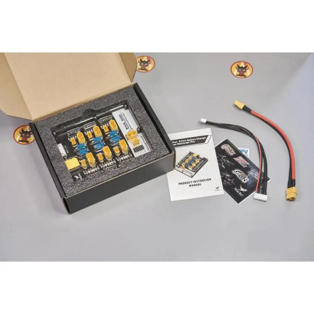 

HGLRC Thor 6 Pro Port LIPO Balance Charger Board 40A XT60 XT30 Plug 2-6S LIPO Разрядное устройство для IMAX B6 ISDT Q6 Nano HOTA D6 Pro P6