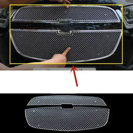 For Chevrolet CAPTIVA 2011-2019 High-quality aluminum alloy front bumper grille air intake grille Insect protection car styling