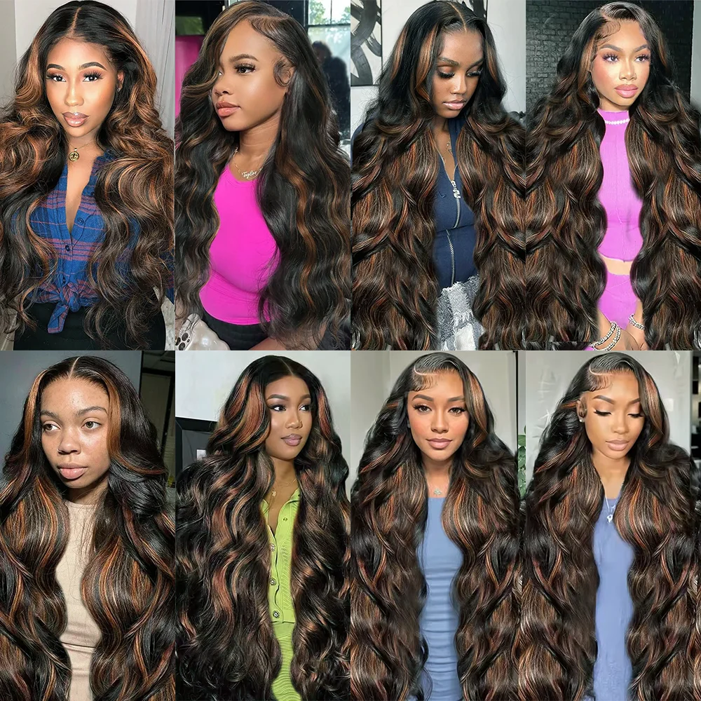 18-46 Zoll FB30 Body Wave HD Lace Front Perücken aus Echthaar, 200 Dichte, 13x4 13x6 transparente Lace Frontal brasilianische Perücke für Frauen – Detail 6