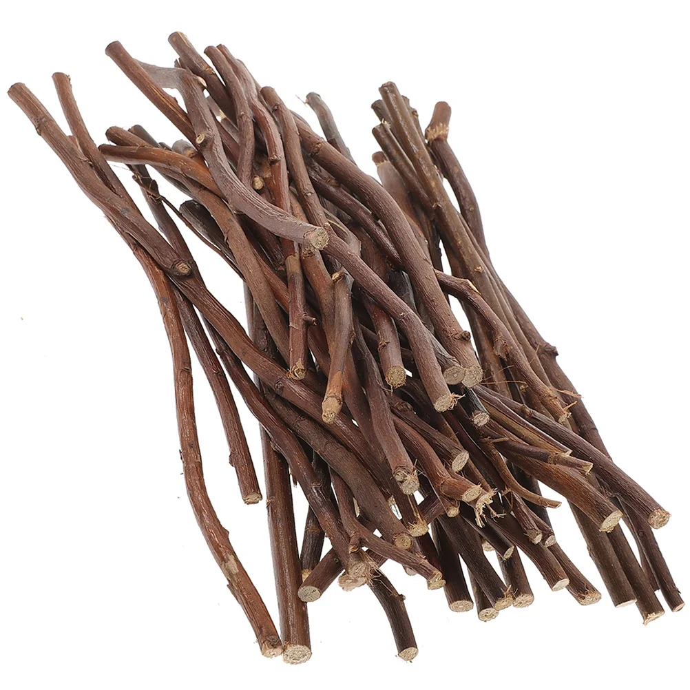 

50Pcs Exquisite Wooden Sticks for DIY Crafts Multifunctional Natural Wood Log Sticks Handicrafts Crafts for DIY