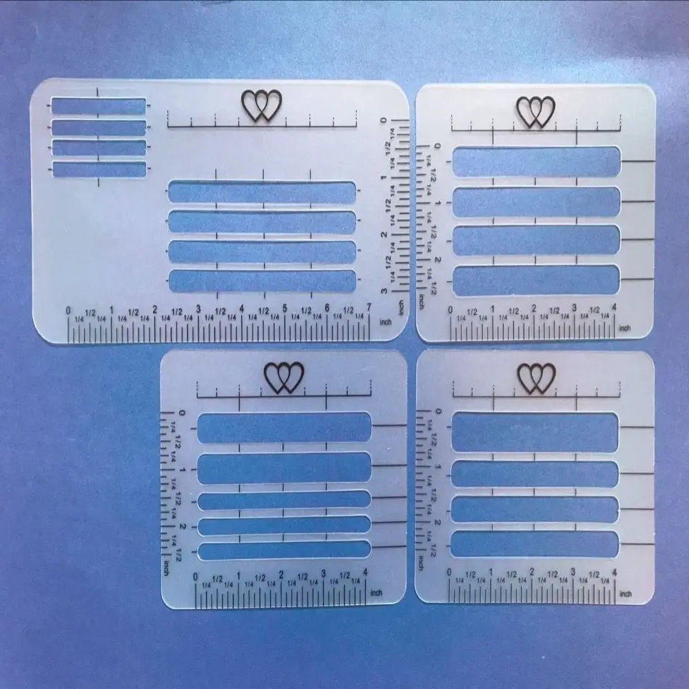 4/6pcs DIY Vorlagen Lineal Mehrzweck linien klare Kalligraphie Schablone Präzision schreiben dauerhafte Führung Umschlag Vorlage Student