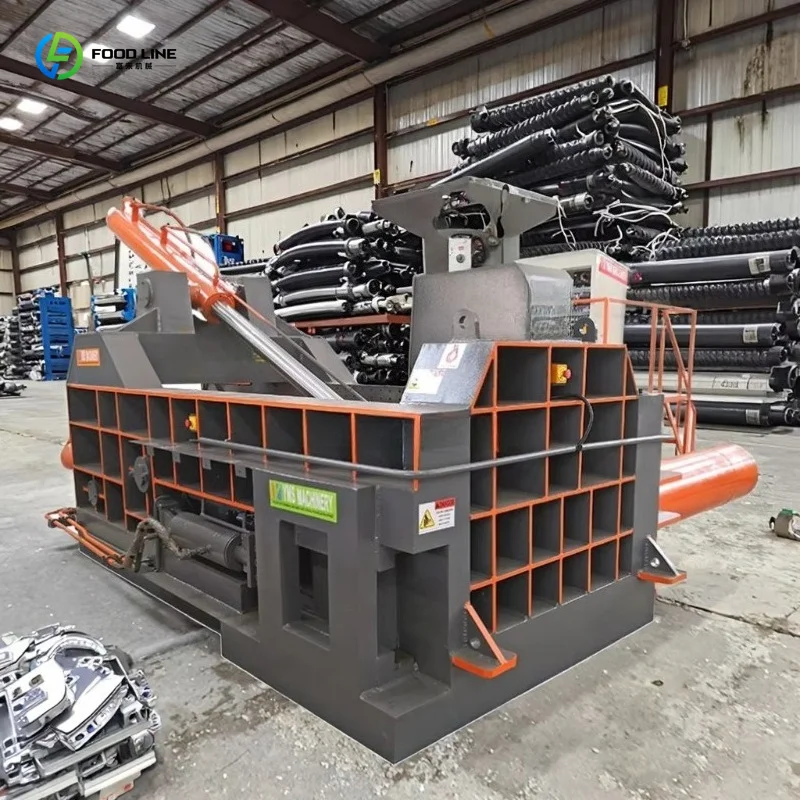 Customized Hydraulic Vertical Compression Baler Custom Made For Scrap Metal And Aluminum Recycling