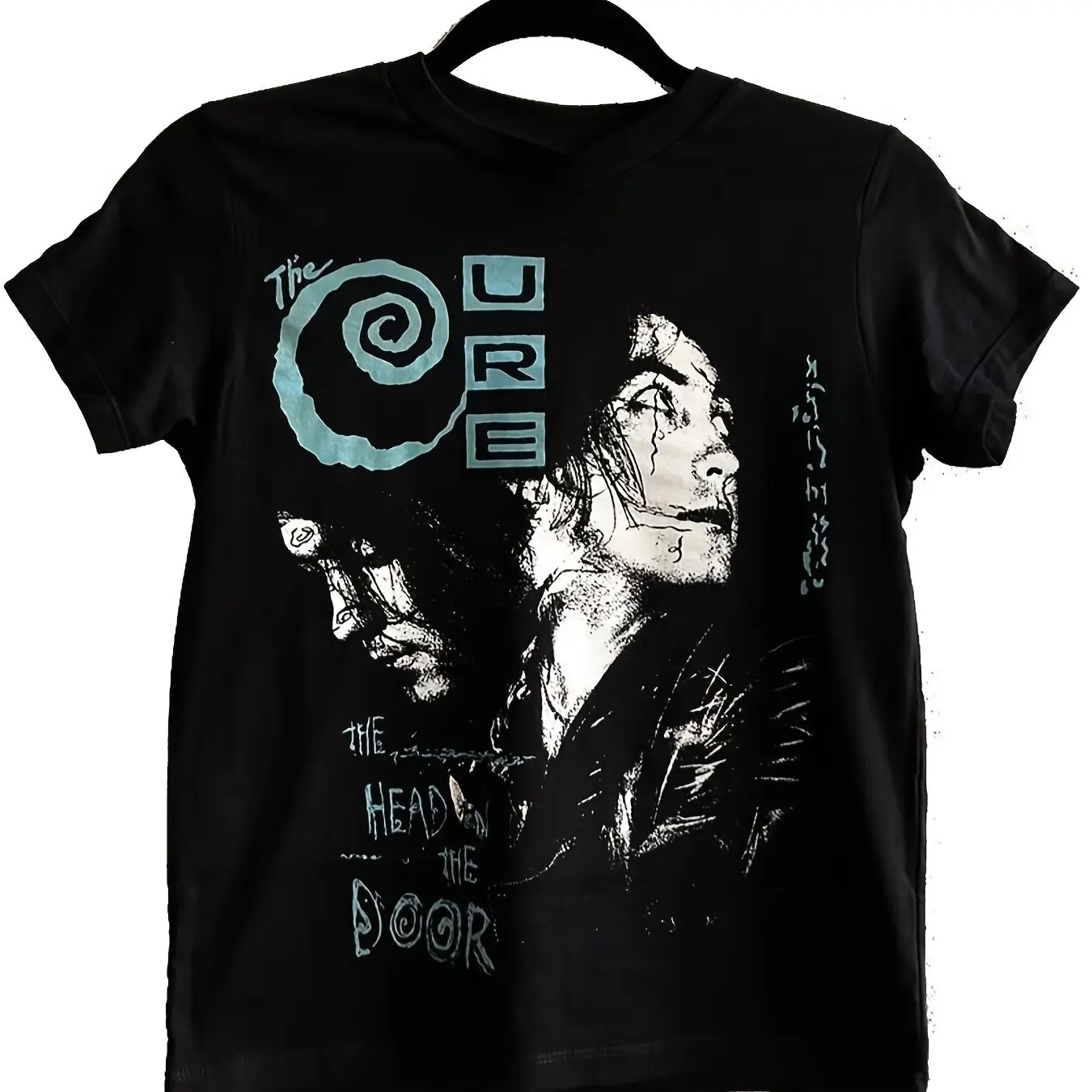 The Cure Black T-shirt Designed By Head on The Door Is The Perfect Gift for Family and Friends! Unisex! Suitable for All Seasons