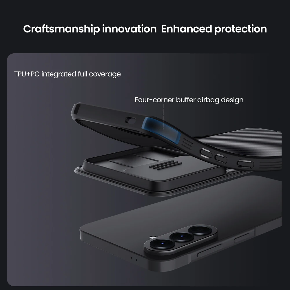 Für Samsung Galaxy A57 5G Hülle NILLKIN Fitted Case Camshield Super Frosted Shield Case Objektivschutzabdeckung – Detail 13