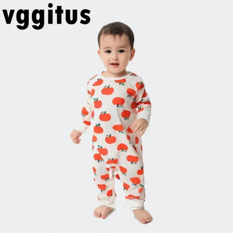 

New Spring Autumn Baby One-Pieces Clothes Cute Pumpkin O-neck Long Sleeve Loose Rompers Newborn Infant Casual Jumpsuit H2167-2