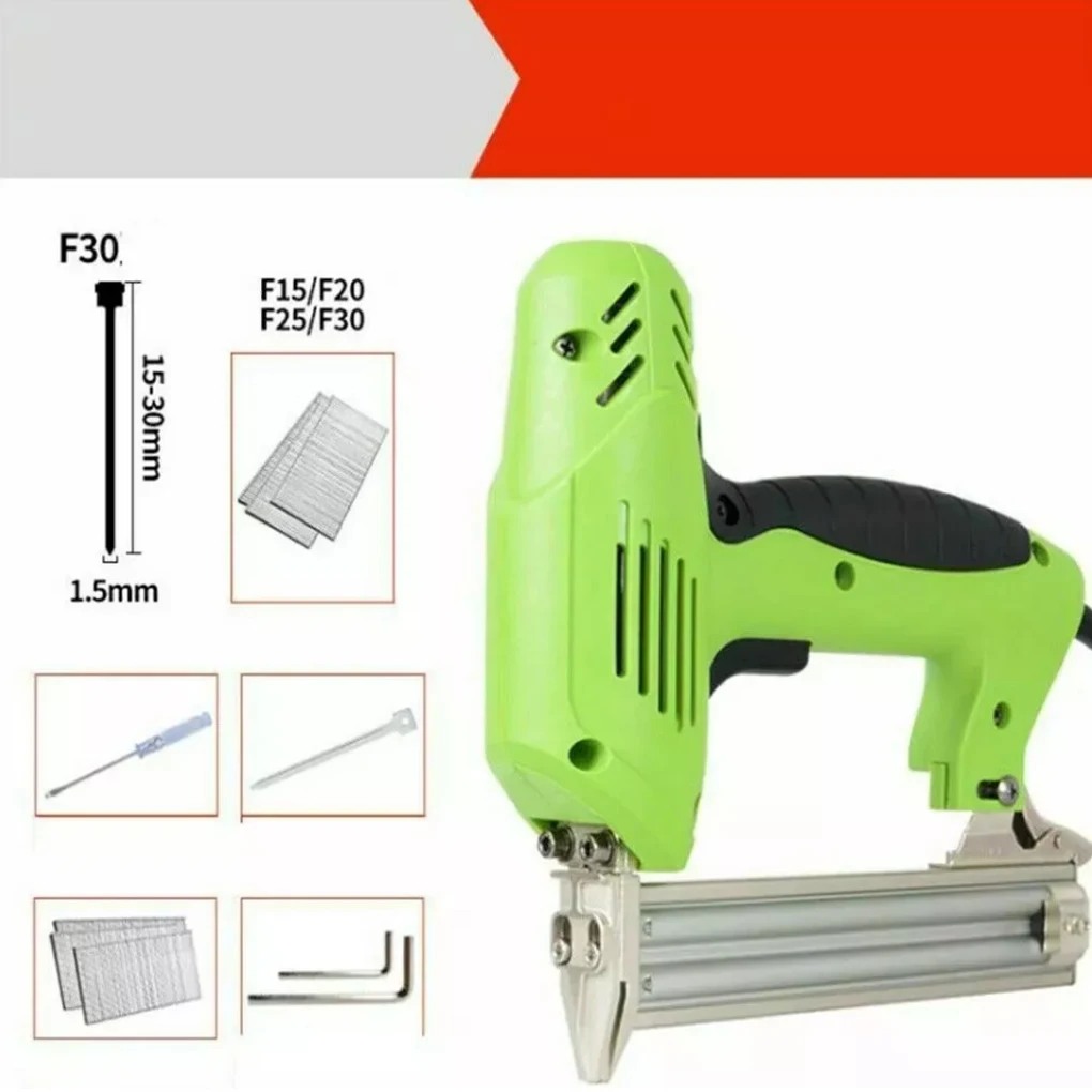 F30 Electric Nail Gun Stapler Gun 1800w Woodworking Tools Nailing Stapler Shooter furniture stapler Framing Tacker DIY Hand Tool