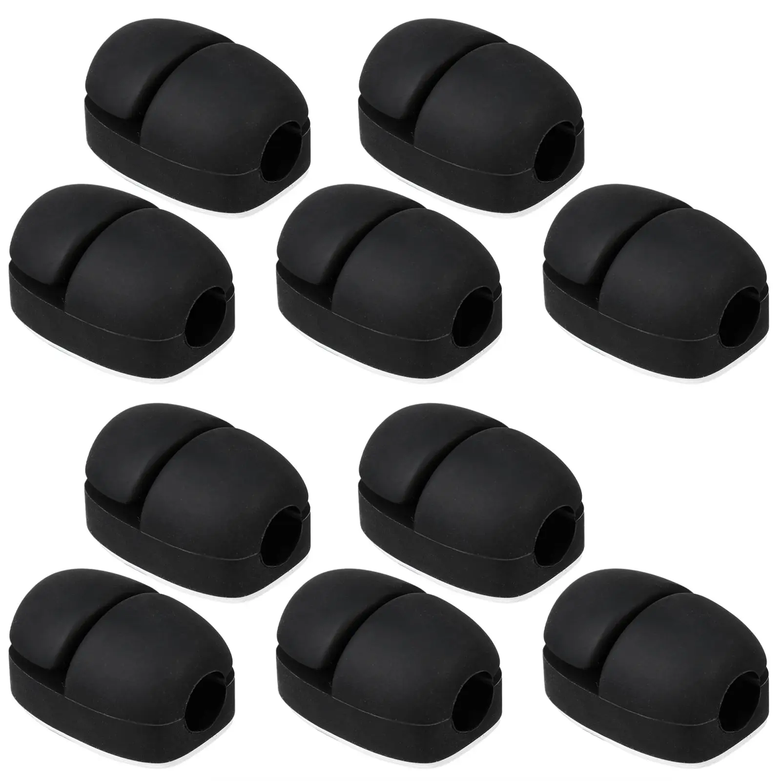 

10 Pcs Cable Manager Self Adhesive Wire Organizer Clips Cord Management Hider Mounting Home Office Compatibility Strong