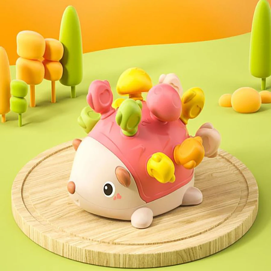 Hedgehog Insertion Fun Educational Toy for Kids Early Learning Parent-Child Interaction Fine Motor Skills & Finger Concentration