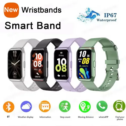Banda inteligente multifuncional Bluetooth llamada Monitor de ritmo cardíaco durante el sueño podómetro impermeable pulsera inteligente deportiva hombres mujeres 2025 nuevo