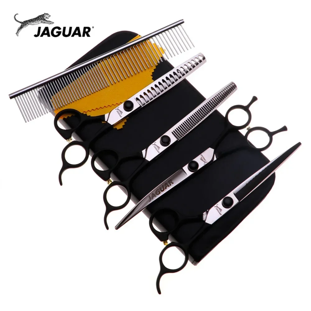 

7 Inch Pet Grooming Scissors Set Straight Curved Dog Cat Cutting Thinning Shears Kit Tesoura Para Hair Thinning Shears