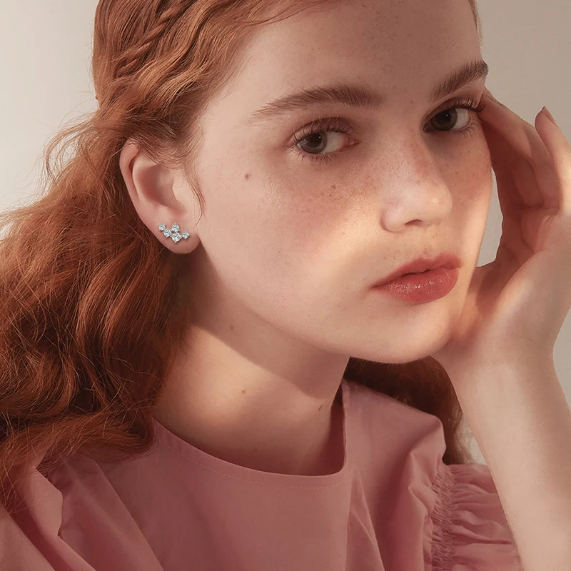 

Ehhai D VVS1 нежные серьги-гвоздики с муассанитом для женщин, настоящее серебро S925, пирсинг, ювелирные изделия, подарки Pendientes