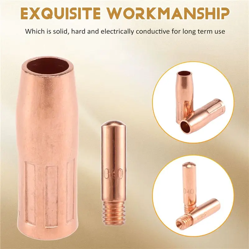A11E-14 Pz Kit di accessori per torcia di saldatura Mig per Tweco Mini /1 e Lincoln Magnum 100L Kit punta ugello saldatore MIG