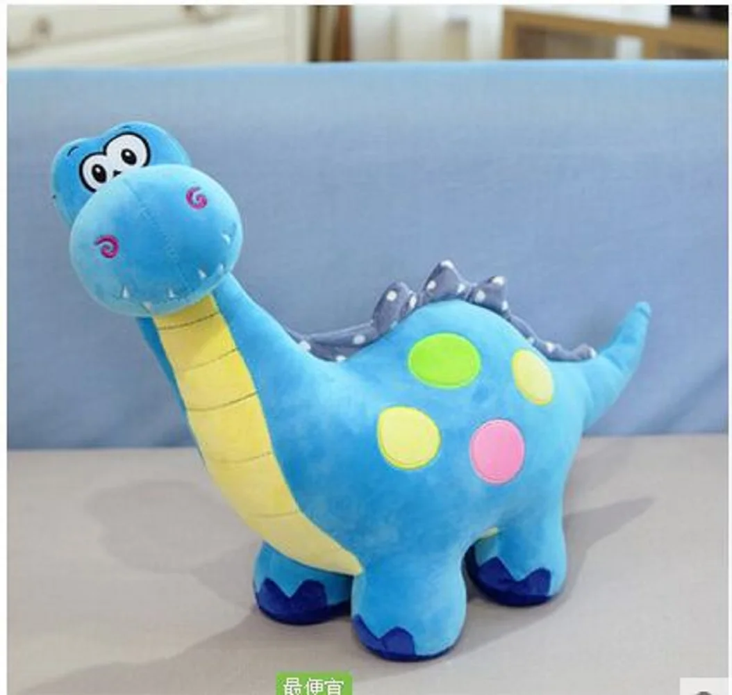 

big lovely plush dinosaur toy cartoon spots blue dinosaurs doll gift about 70cm 0310