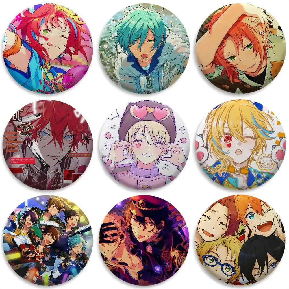 

Anime Cute E-Ensemble Stars Badges Round Exquisite Badge Brooches Creative Pins For Clothes Hat Backpack Gift Accessories