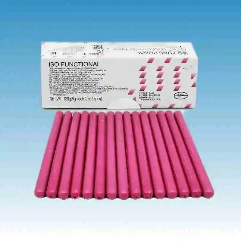 

15Pcs/Box GC Dental ISO FUNCTIONAL Compound Sticks Rebasing Relining Impression Material Denture Teeth Individual Tray Wax