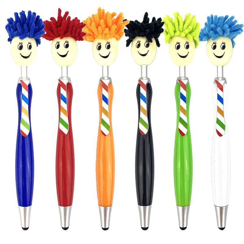 caneta stylus mop topper canetas esferograficas limpador de tela espanador para criancas tela sensivel ao toque telefones papelaria 100 pcs em 1 01