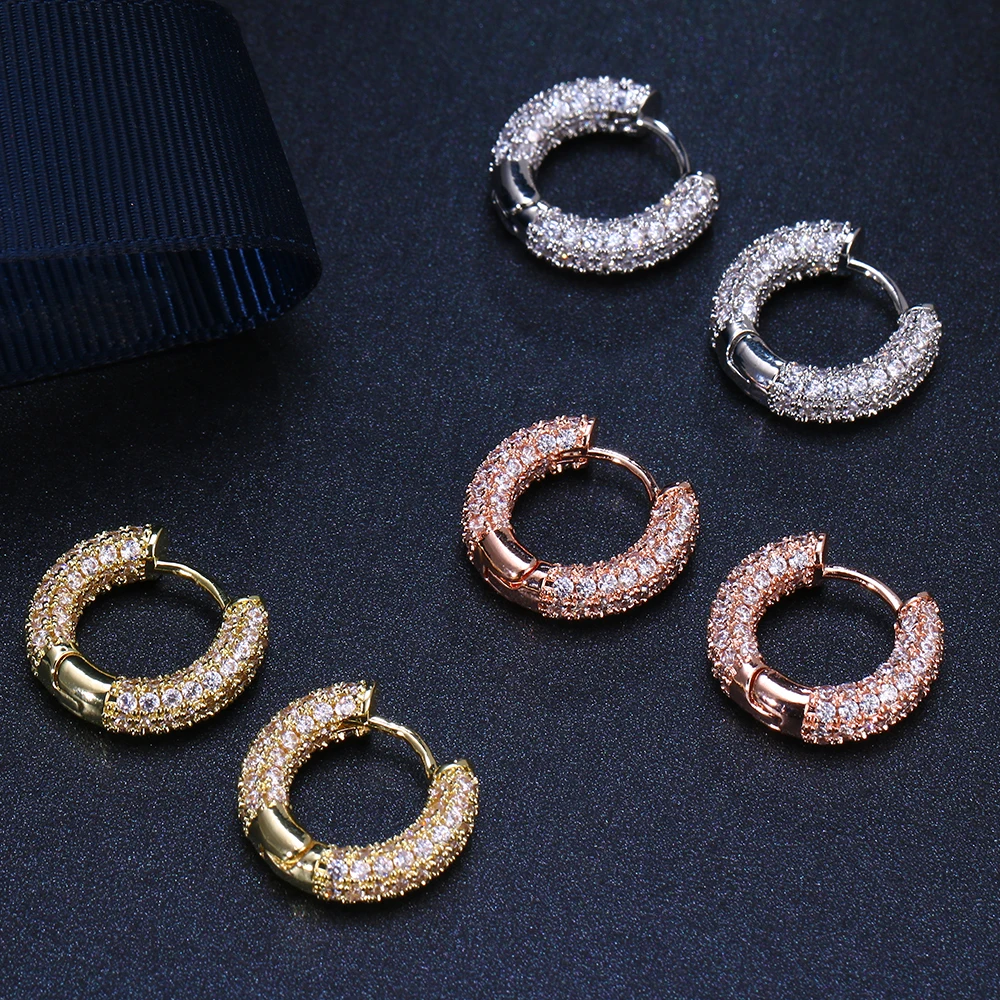 Emmaya Hot Sale Elegant Zirconia Earring Three Colors Choice Female Fascinating Dress-Up Fashion Banquet Classic Style Jewelry