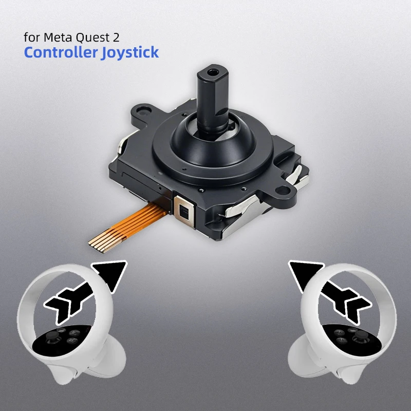 عصا التحكم البديلة المتوافقة مع وحدة التحكم Meta Quest 2، ألعاب التوصيل والتشغيل والسريع، عمر طويل جدًا