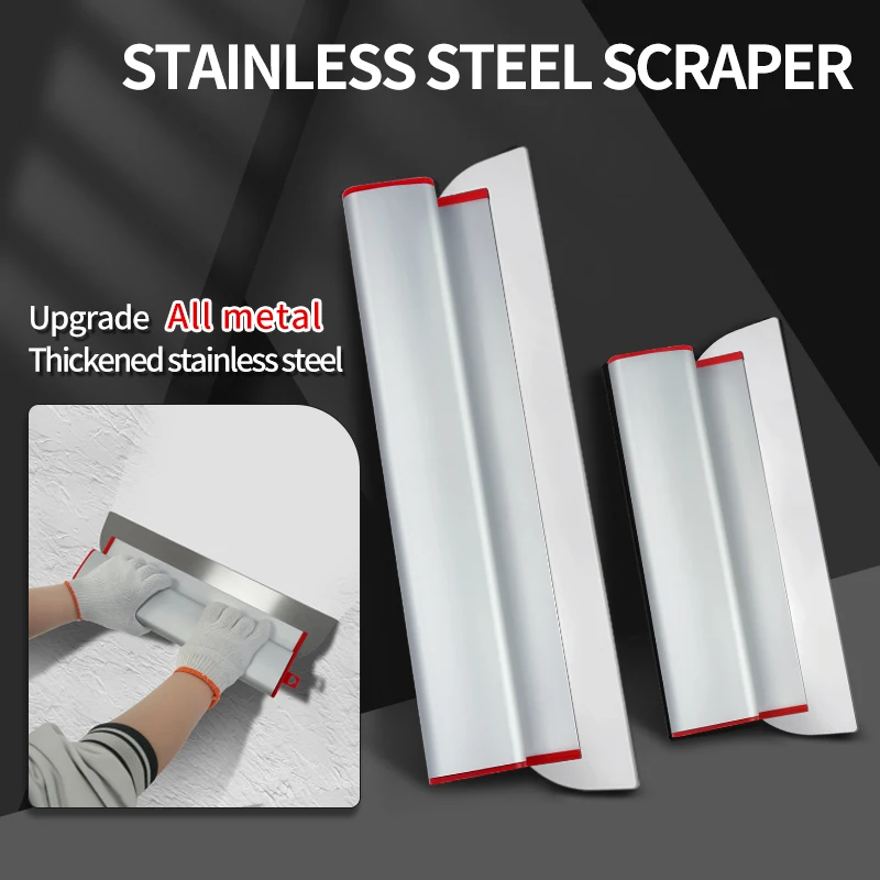 Drywall Screeding Putty Knife Stainless Steel Paint Scraper Wall Plastering Scraper Wall Plastering Tool
