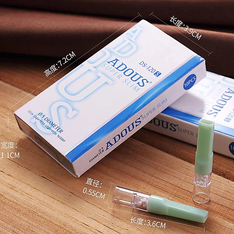 Portable Elegant Slim Cigarette Holder for Women Suitable 100s 5.2 mm 6.3mm Mouthpiece Smoke Accessories 60 Pcs/Box