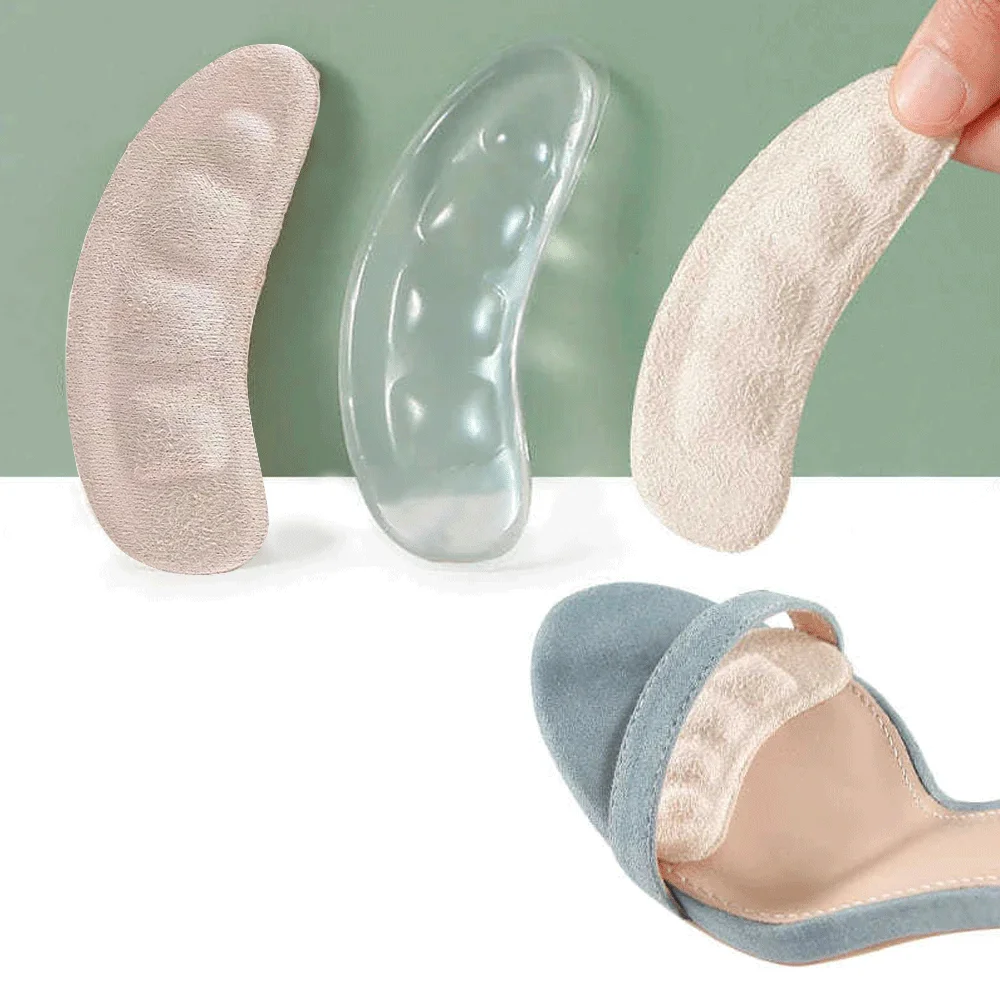 Weiche Silikon-Pads für Damenschuhe, rutschfestes Vorfuß-Einlegepad, Ferseneinlage, Gel-Einlegesohlen für Absätze, Sandalen, rutschfester Fuß – Detail 1