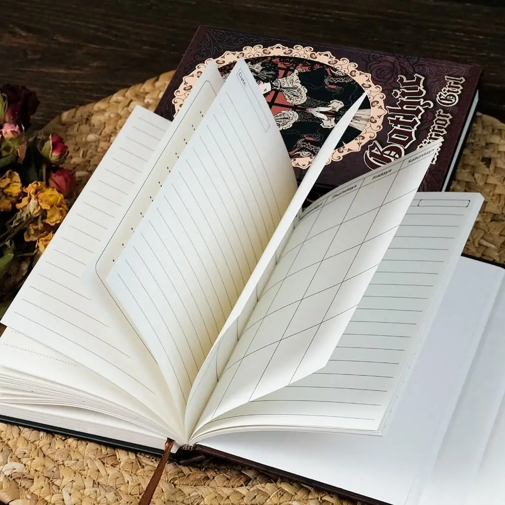 Gift Hand Ledger Gothic Notebook Vintage Stationery Diary Book Hardcover Retro Notepad Student