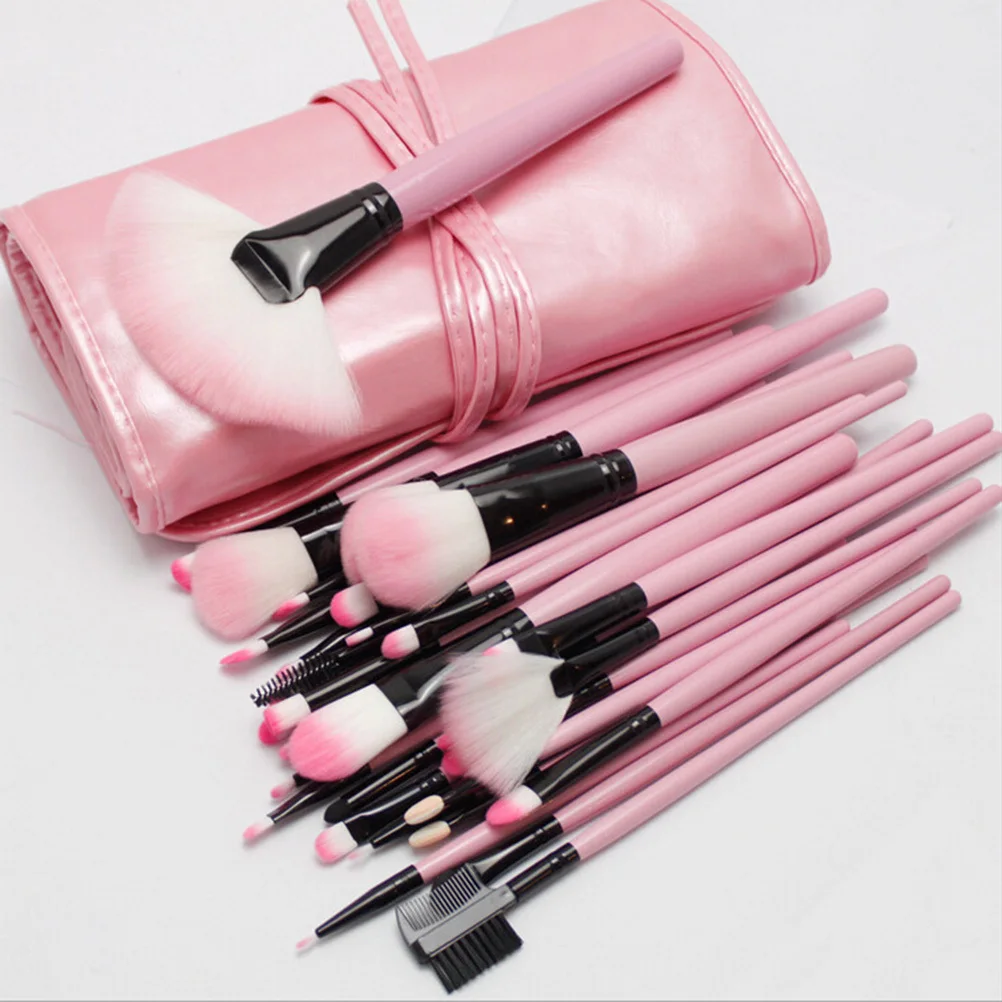 

31pcs Makeup Brush Set Pink Microfiber 18-24Cm For Powder Foundation Blending Daily Application Tools