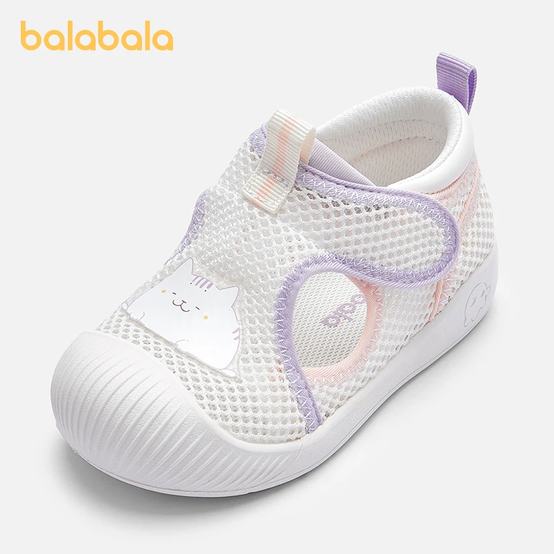 

Balabala Baby Walking Shoes Kids Sandals Infant Girls 2025 Summer New Breathable Mesh Comfortable Shoes