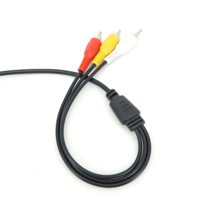 USB A 2.0 ذكر إلى 3RCA كابل 3 RCA ذكر موصل محول الصوت والفيديو كابل رصاص التلفزيون سلك محول AV A/V TV DVD 1.5 متر #3