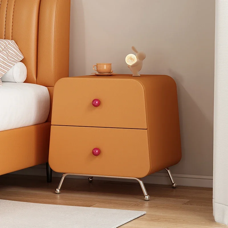 

Versatile Classic Bedside Tables High-end Feeling Beauty Simple Nordic Nightstand Luxury Cozy Szafki Nocne Bedroom Furnitures