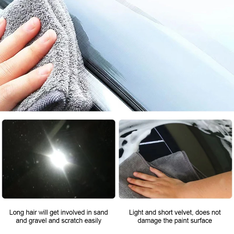 SEAMETAL-Serviette de lavage de voiture en microcarence, super absorbante, livres d'entretien de voiture, serviettes de séchage pour gril, 30x30cm, 35x75cm, 450101