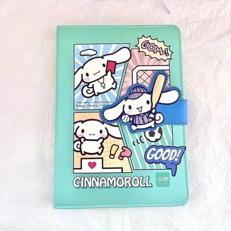 Sanrio Hello Kitty ins Notebook Cinnamoroll Pretty Girl Heart Cute Hard Shell Colorful Page B6 Notebook Learning Stationery Gift