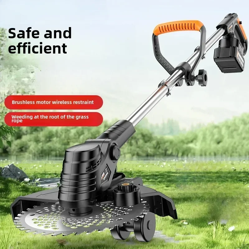 

Small-size, high-power and rechargeable lithium electric grass trimmer for household use