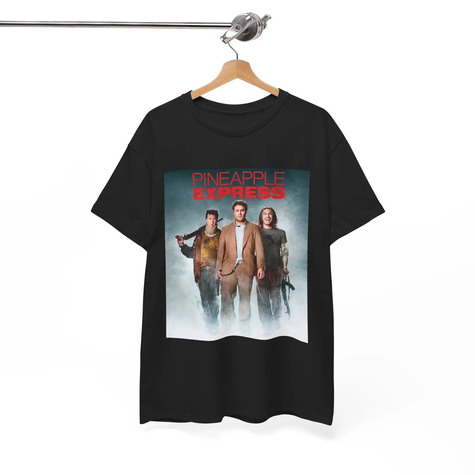 Camiseta Express de piña, póster de película Stoner Rogan, algodón pesado