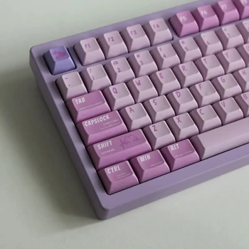 139 Keys/set GMK Romantic Crush Keycaps PBT Sublimation Dye Key Caps KCA Profile Keycap For Keychron 65% 75% Anne GK64 Poker