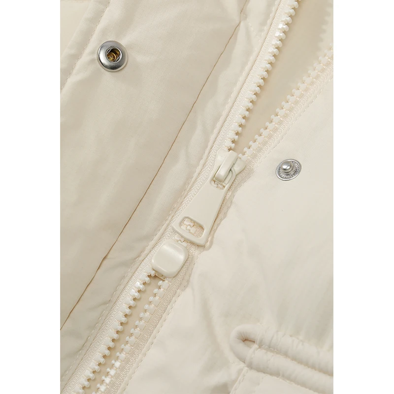 ELFSACK 2025 شتاء الوافدين الجدد عادية بلون سحابة مبطن تنوعا سترة منفوخة للمرأة