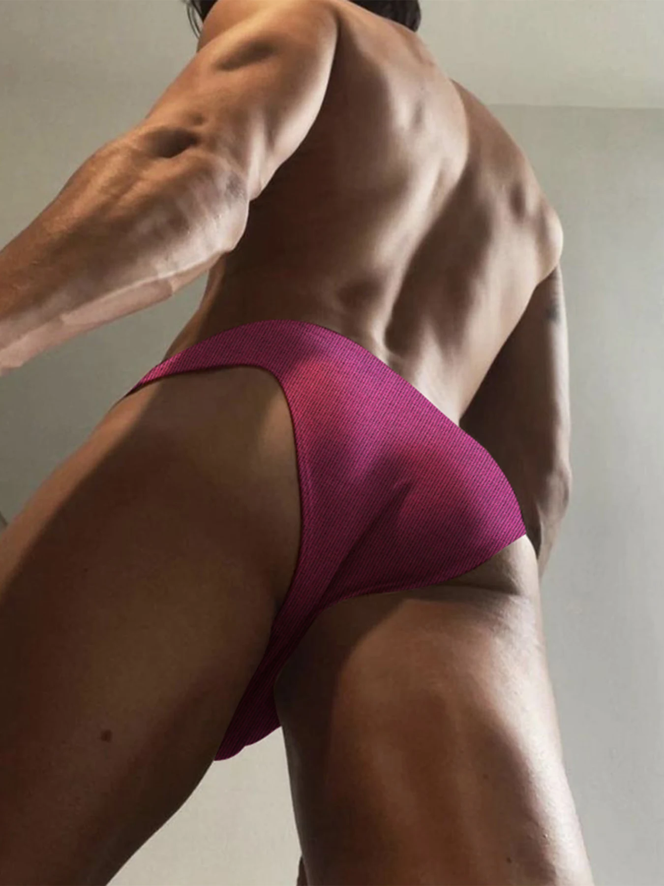 Sexy Men's Briefs Cotton Solid Color Simple Low-Rise Bikini Underwear Men's Thin Comfortable Underpants