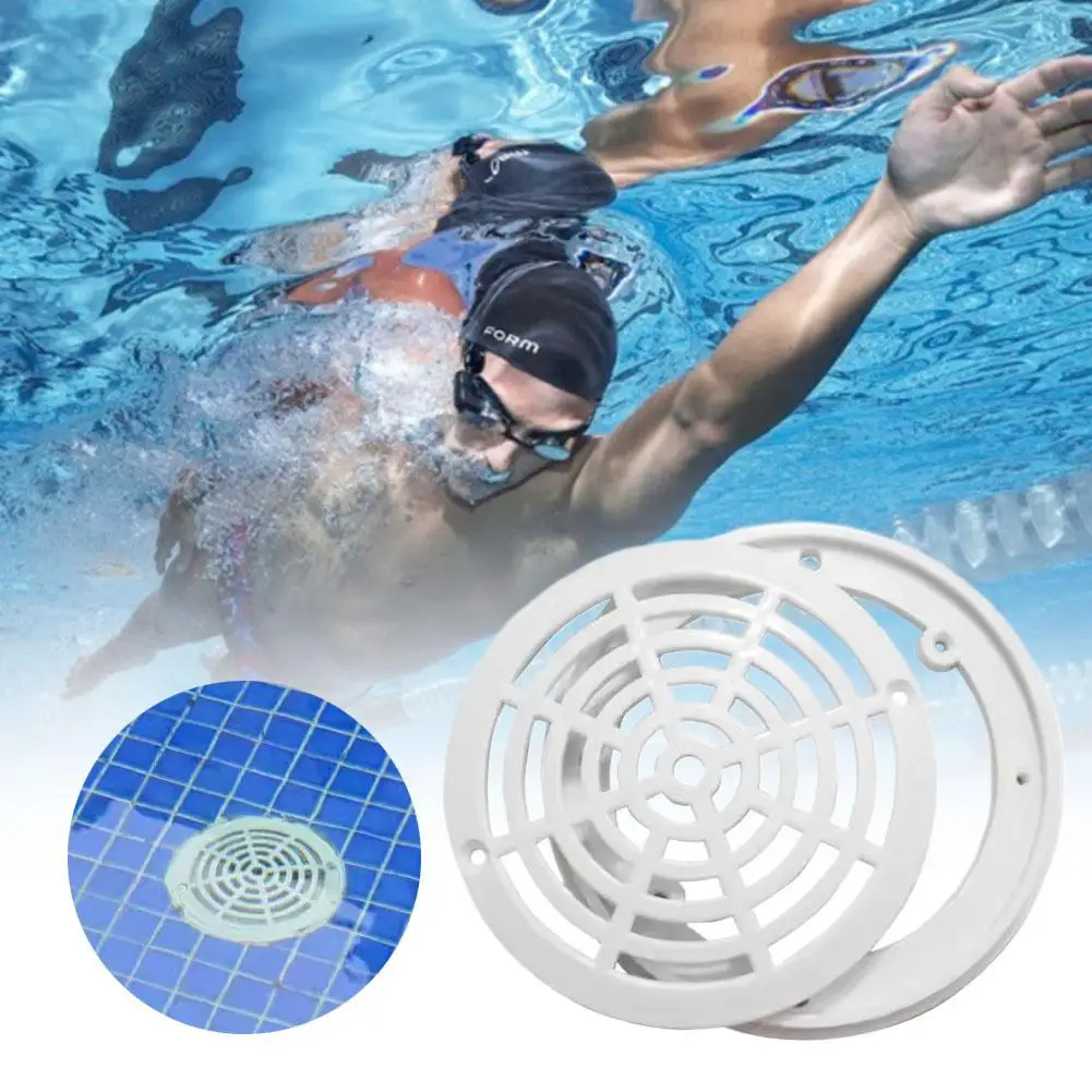 1Set Drainage Outlet Floor Drain Circular Main Drainage Plastic Outlet Drainage Outlet Floor Drain Swimming Pool Accessories