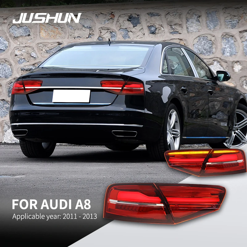 Tail Lights For Audi A8 2011-2013 LED Daytime Running Lights Turn Signals Auto Accessories Modified Lamp
