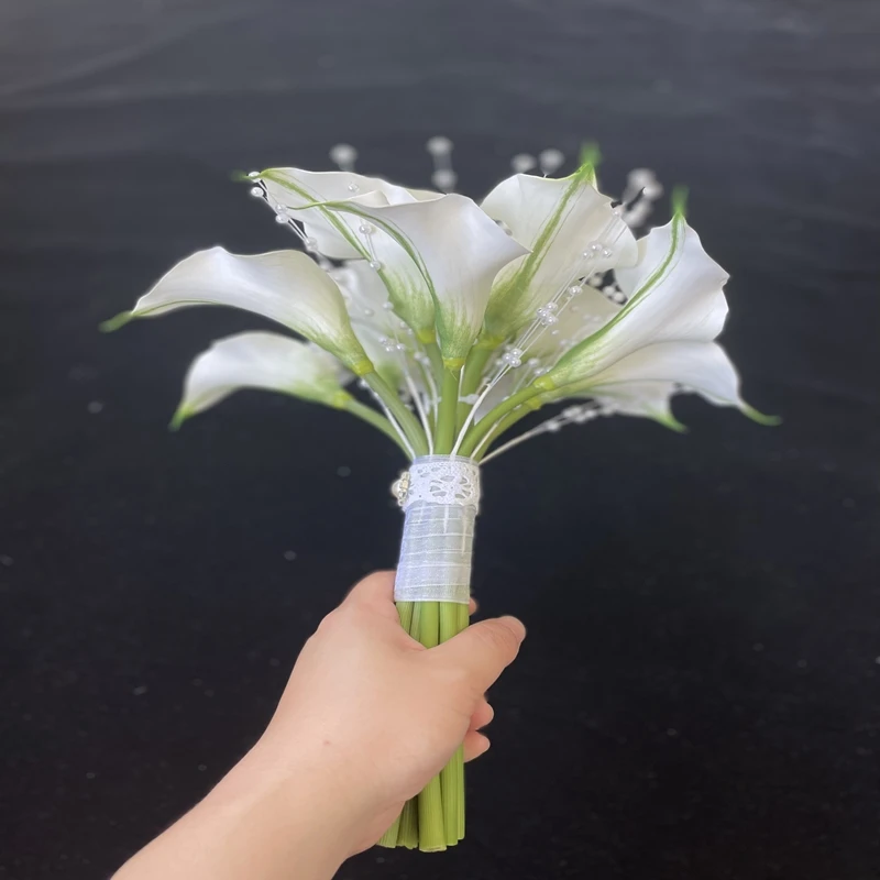 Hochzeit neuen Stil weißen Hufeisen Lotus Perlenkette Bouquet